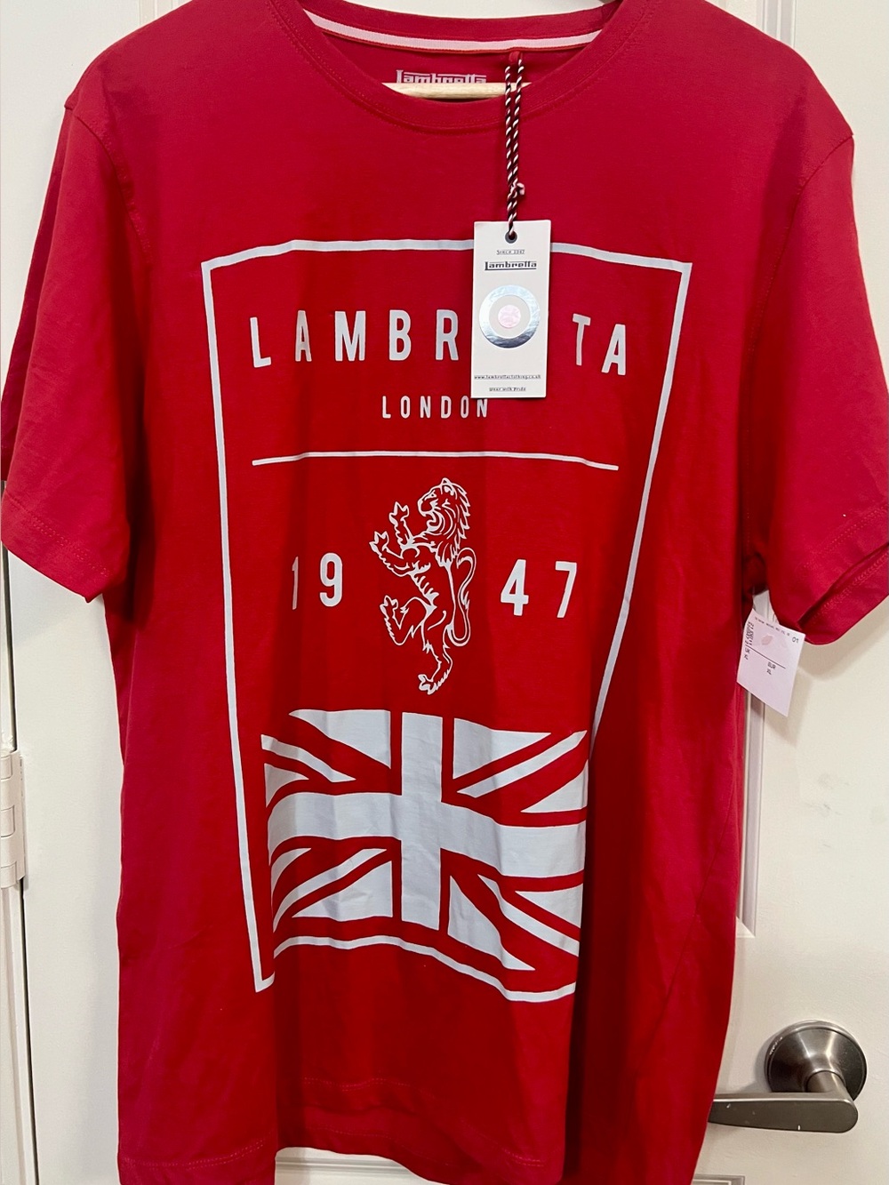 NWT Lambretta London Red Tee Shirt size XL